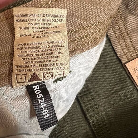 LEGENDARY OUTFITTERS Pants Men's Canvas 38X29 Green Straight Leg Stretch NWT New - Picture 8 of 14